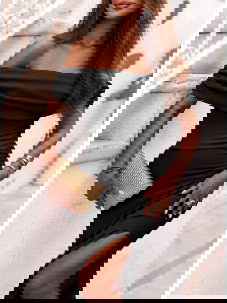 Czarna długa dopasowana... 2