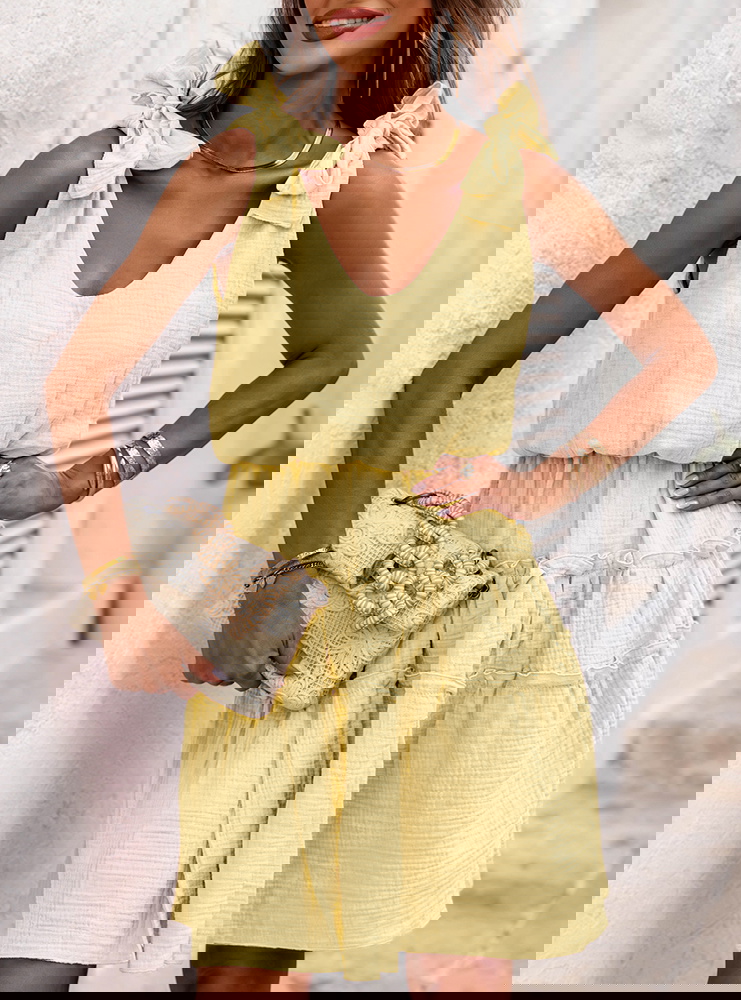 Krótka rozkloszowana sukienka na...