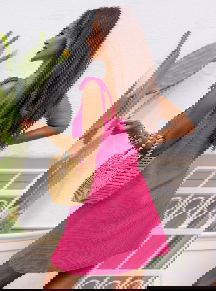 Muślinowa sukienka na ramiączkach z...