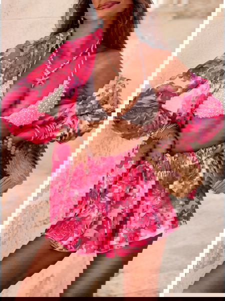 Wzorzysty komplet narzutka...