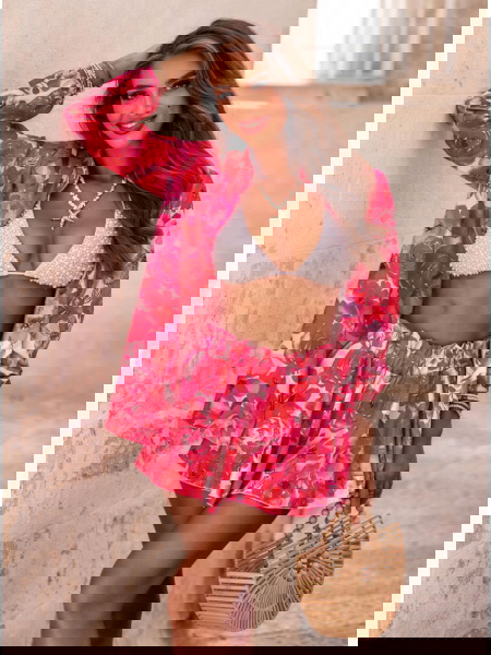 Wzorzysty komplet narzutka... 2