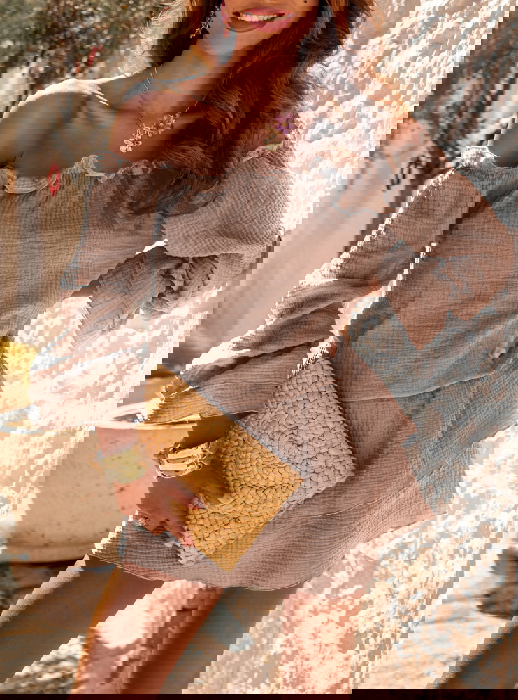 Muślinowy kombinezon jak sukienka z...