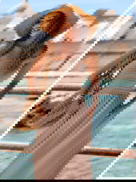 Muślinowa długa sukienka...