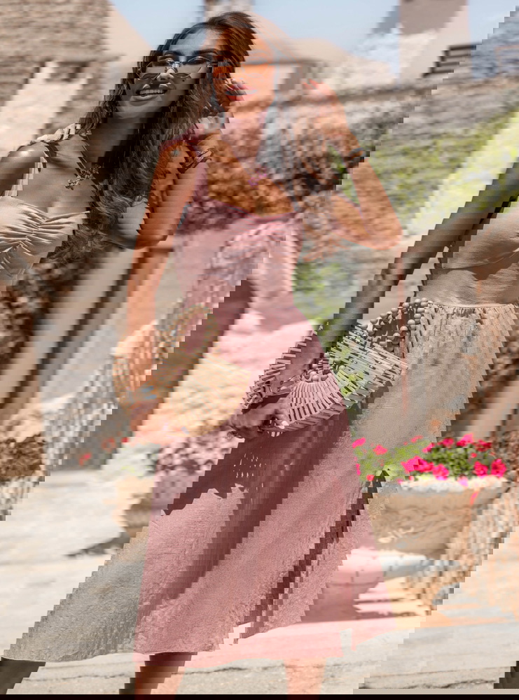 Sukienka midi z rozcięciem Ornellaa -...