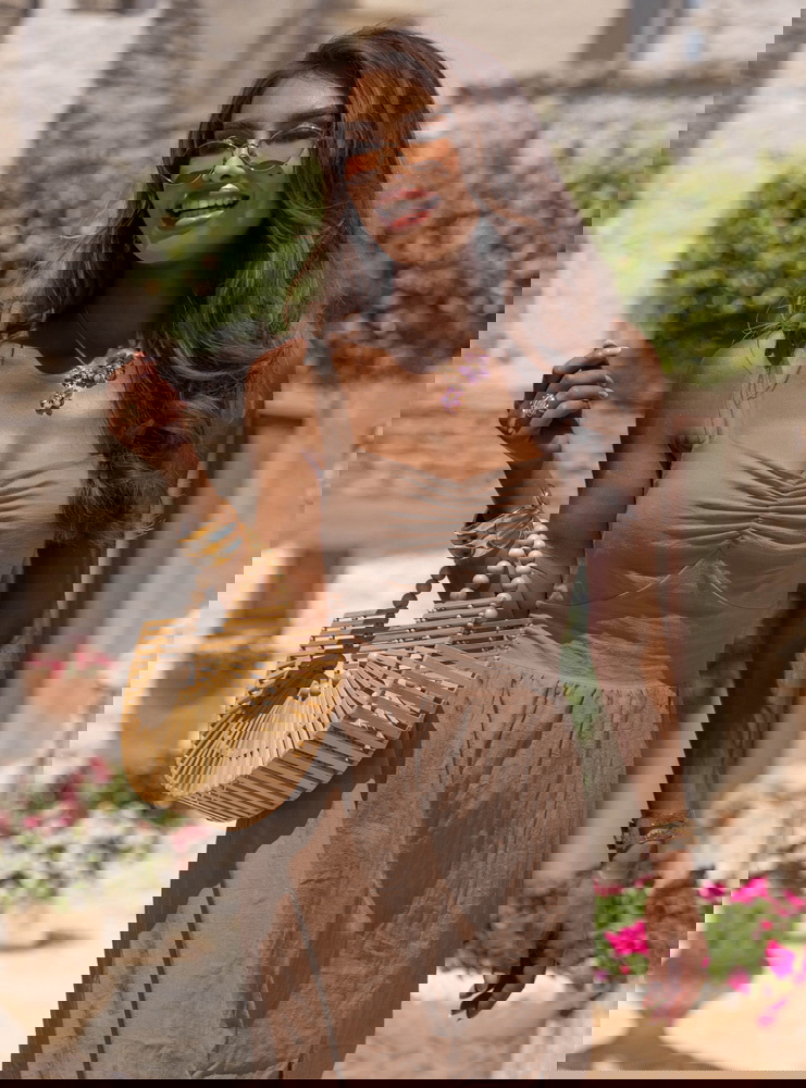 Sukienka midi z rozcięciem Ornellaa -...