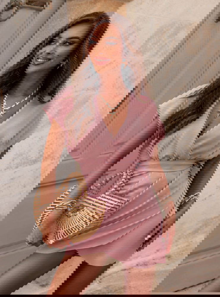 Sukienka mini przekładana Shabba -...