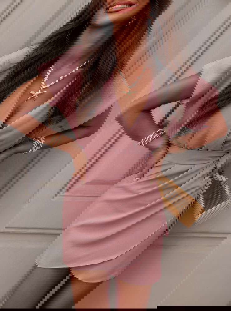 Sukienka mini przekładana Shabba -...