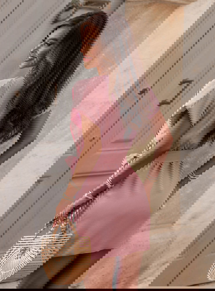 Sukienka mini przekładana Shabba -...