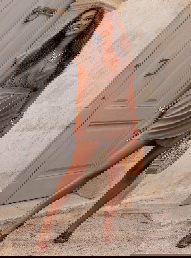 Sukienka mini przekładana Shabba -...