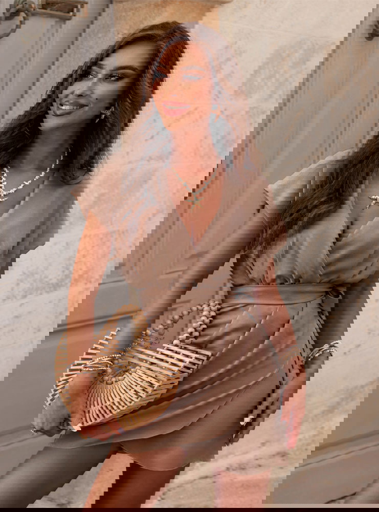 Sukienka mini przekładana Shabba -...