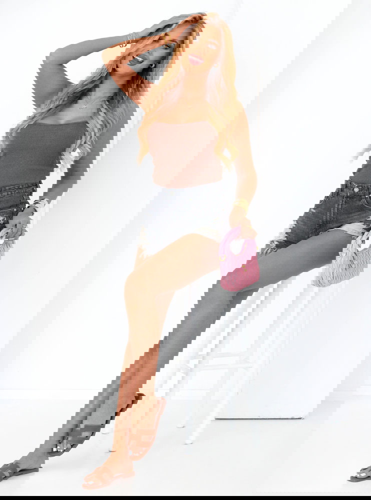 Prążkowany top na ramiączkach Alaia -...