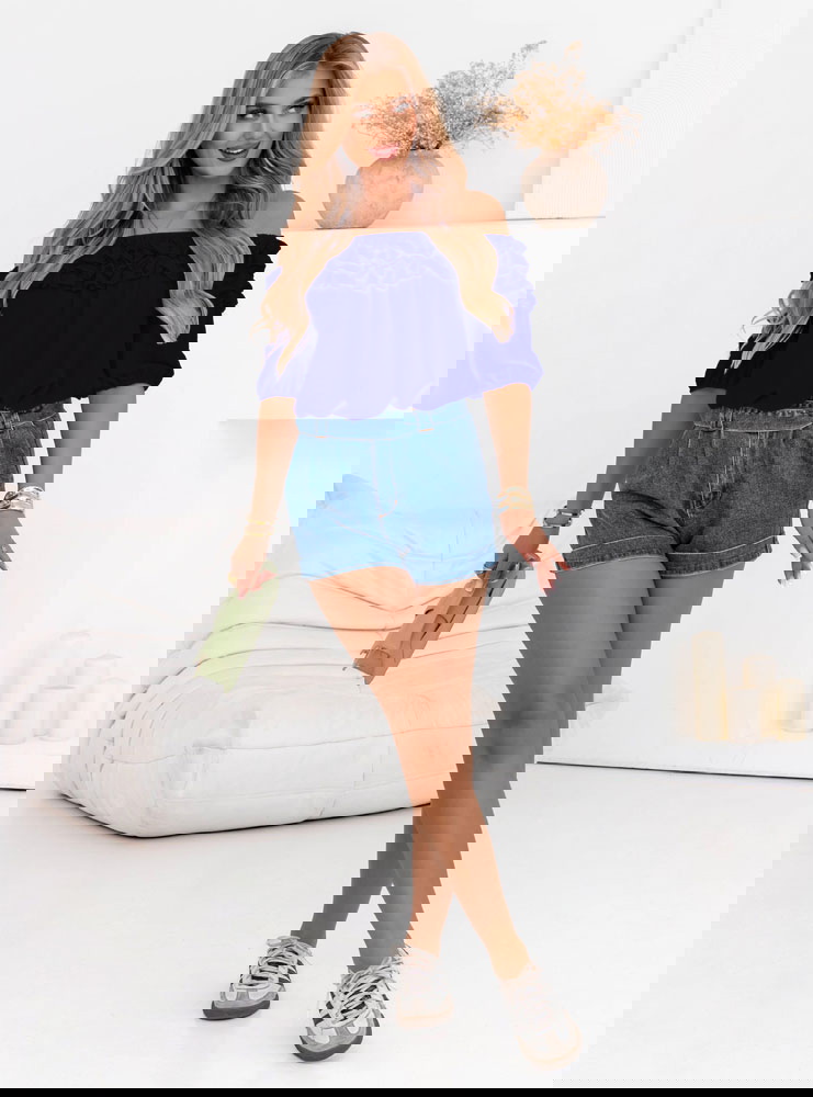 Chabrowa bluzka hiszpanka z...