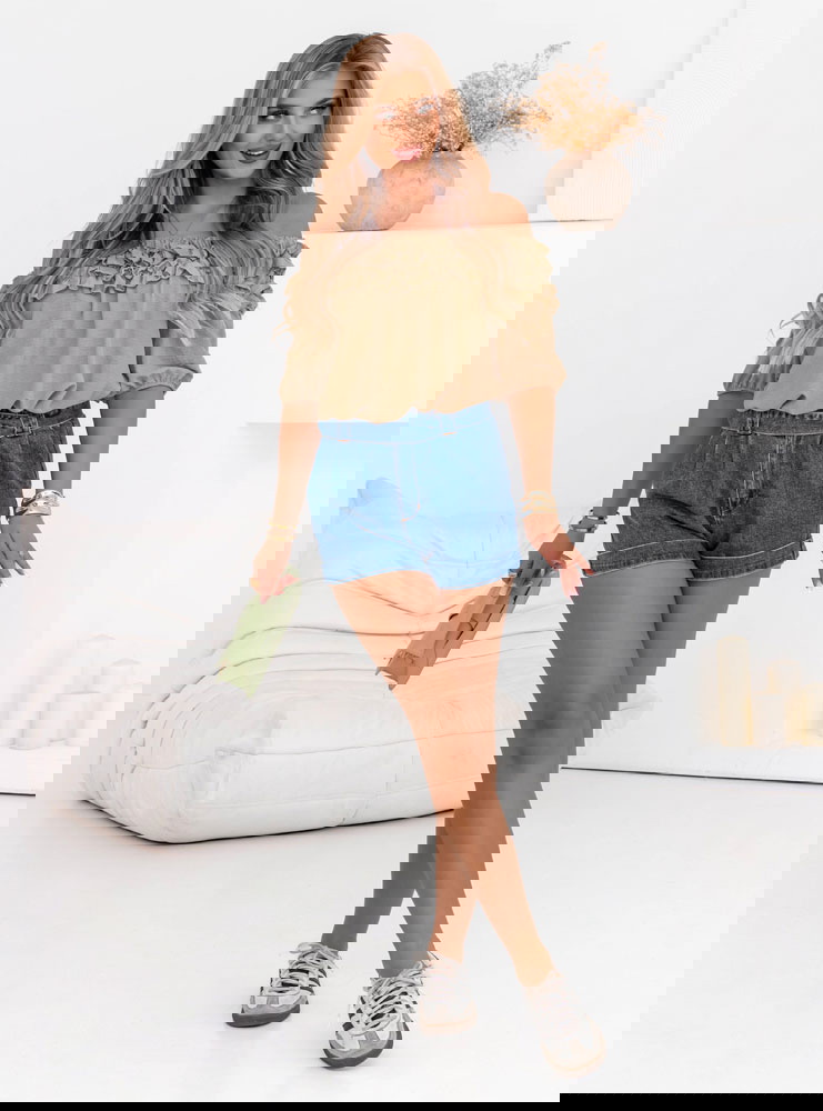 Bluzka hiszpanka z falbankami Elicja...