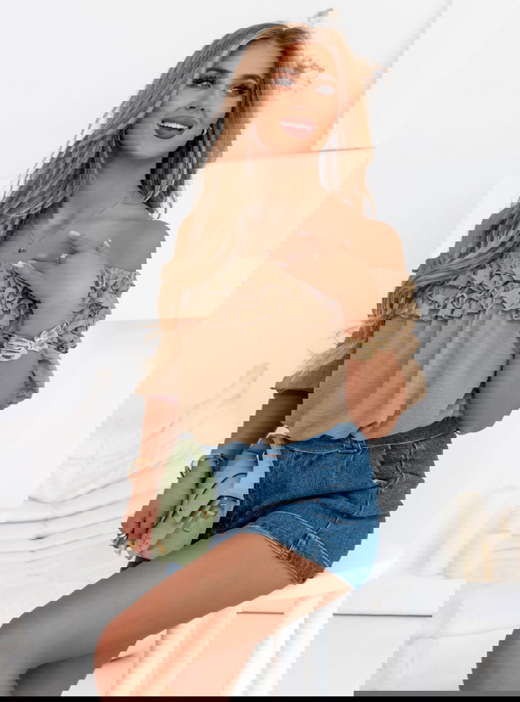 Bluzka hiszpanka z falbankami Elicja...