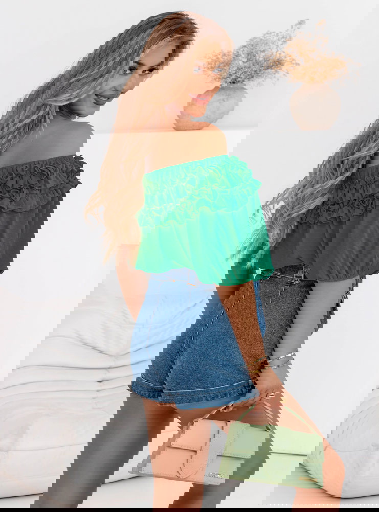 Bluzka hiszpanka z falbankami Elicja...