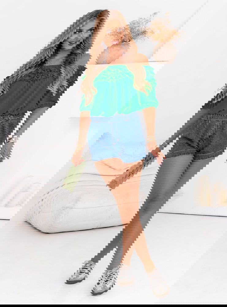 Bluzka hiszpanka z falbankami Elicja...