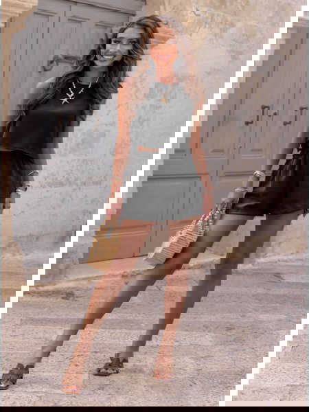 Czarny komplet top i... 2