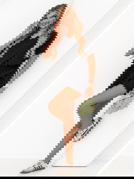 Czarny komplet bluzka +... 2