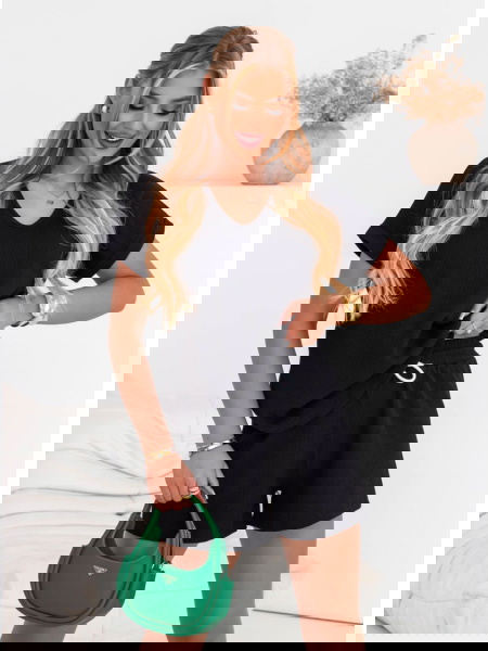 Czarny komplet koszulka i... 2