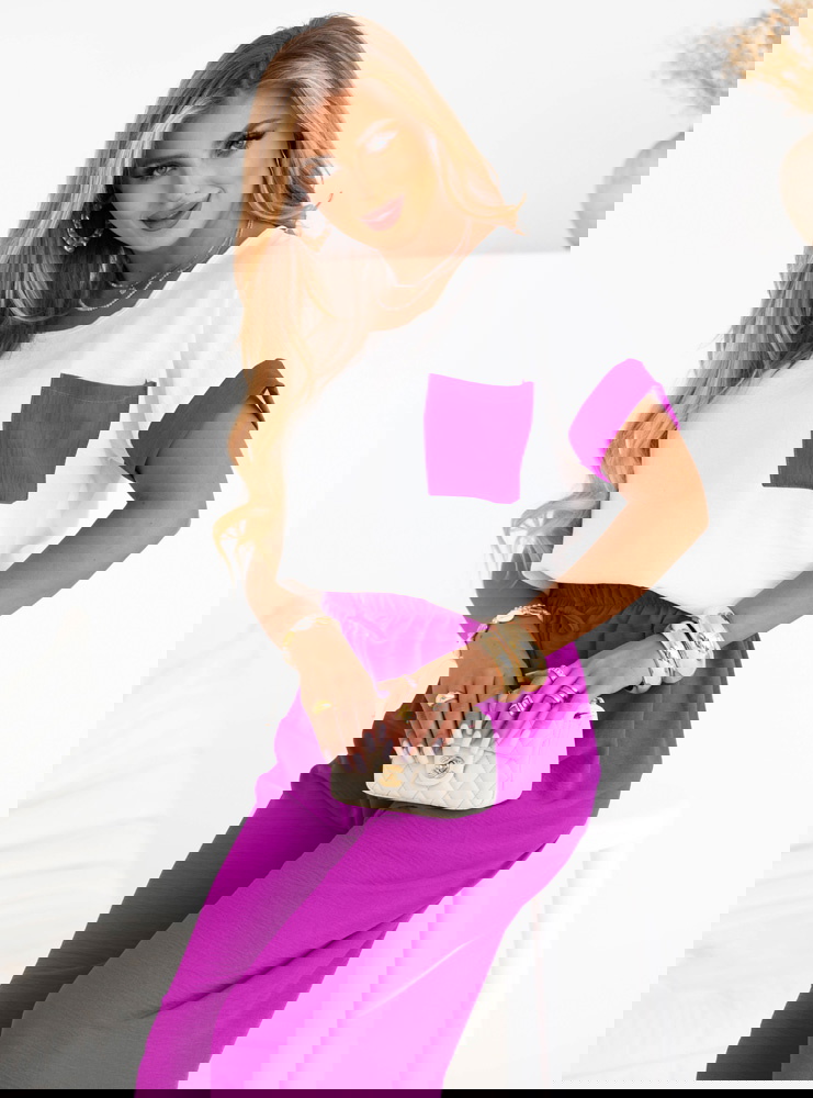 Komplet bluzka i szerokie spodnie...