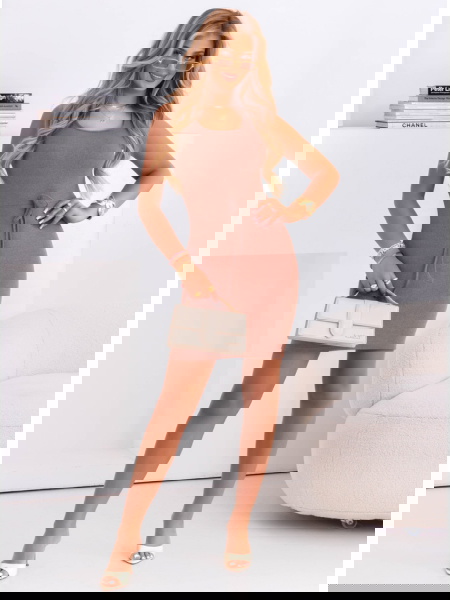 Prążkowana sukienka na... 2