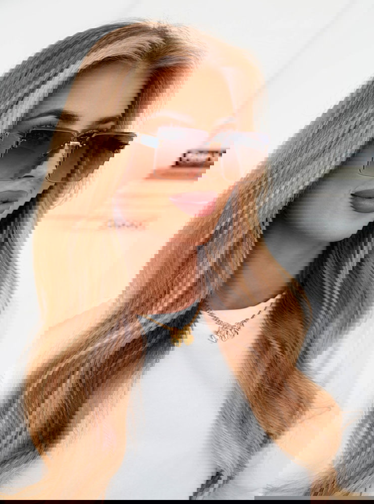 Szare okulary przeciwsłoneczne Kotoko