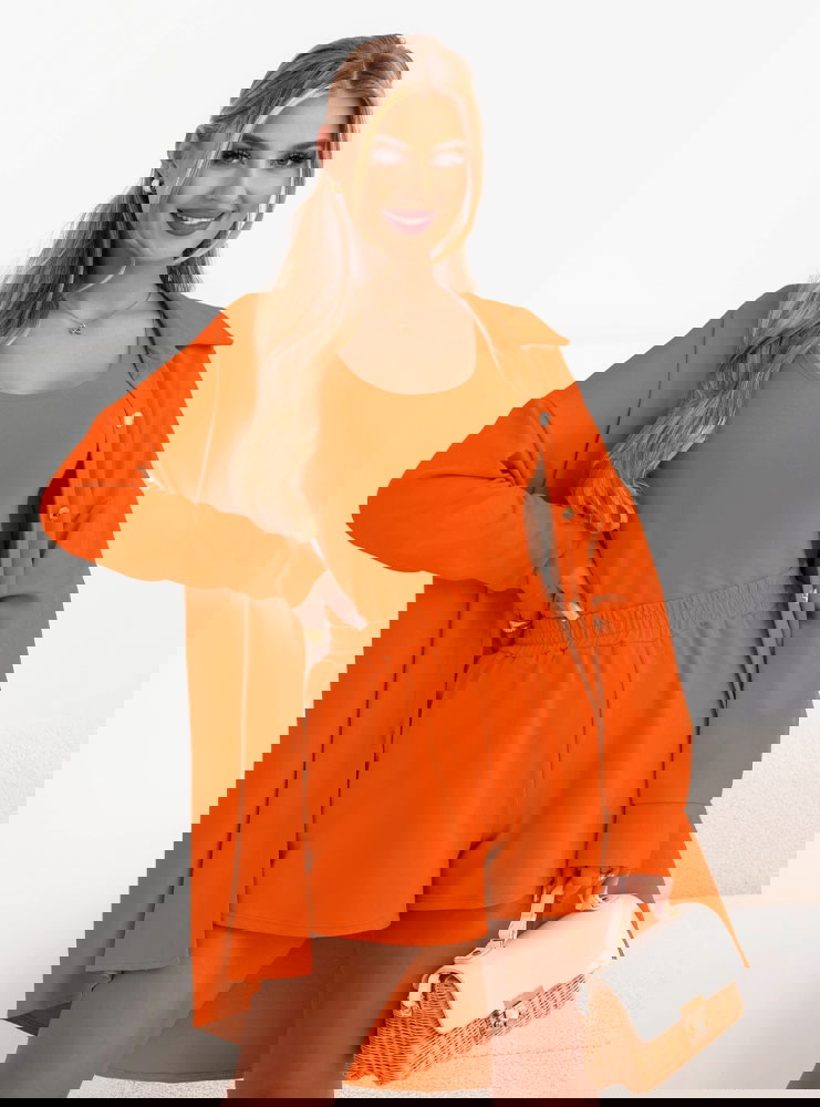 Pomarańczowy komplet 3 częściowy Naide