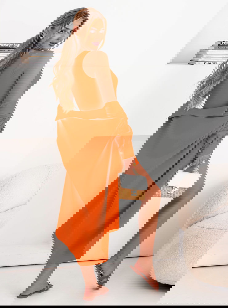 Pomarańczowy komplet 3 częściowy Naide