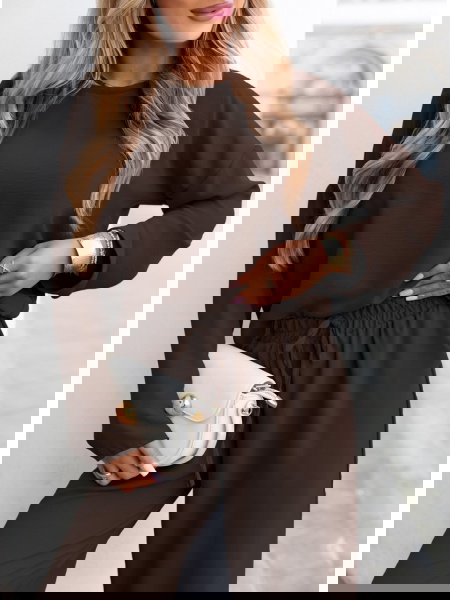 Czekoladowy komplet bluzka... 2