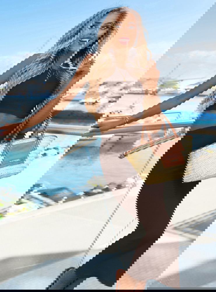 Czekoladowy prążkowany komplet...