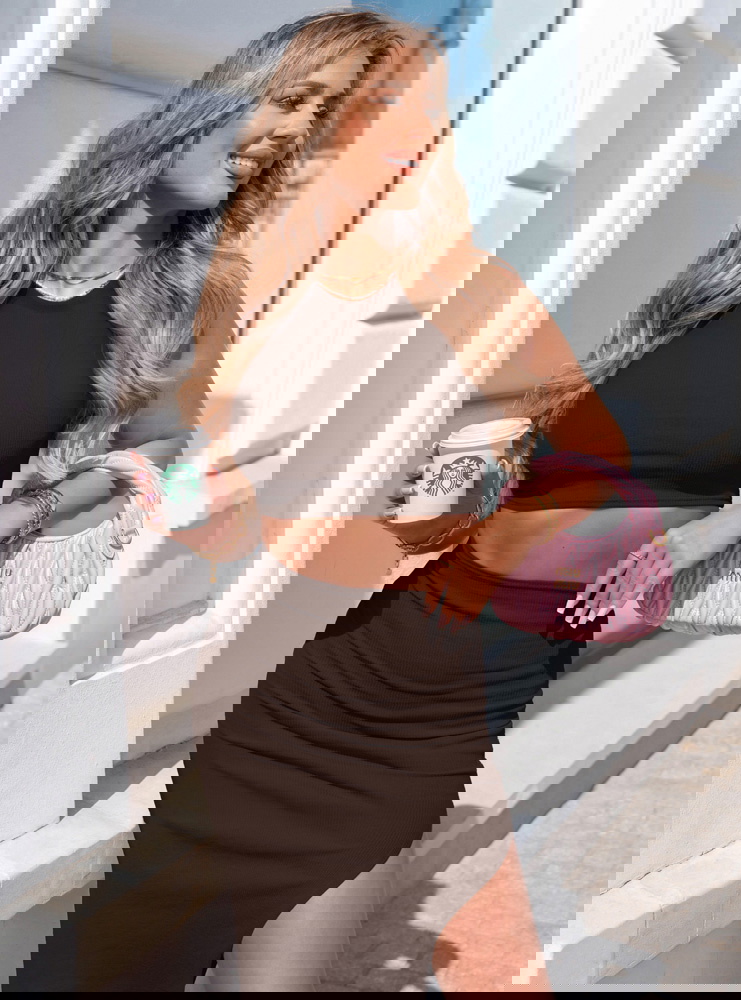 Czekoladowy prążkowany komplet...