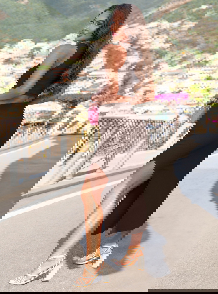 Czekoladowy prążkowany komplet...