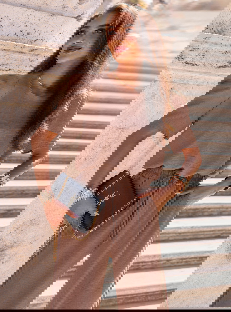 Komplet bluzka i szerokie spodnie...