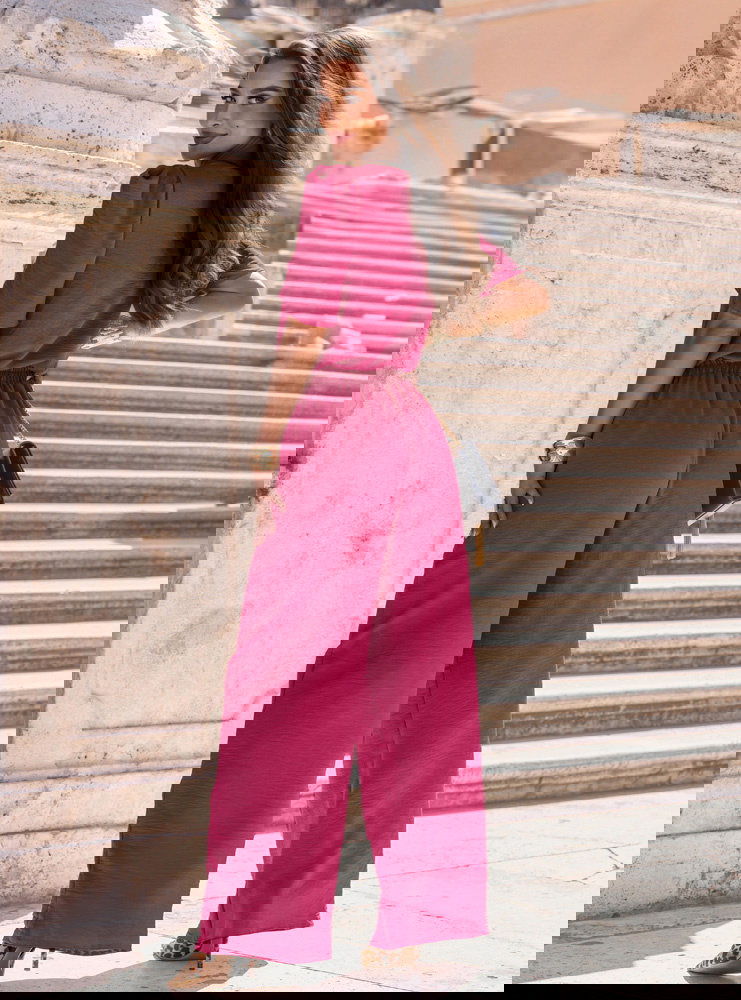 Komplet bluzka i szerokie spodnie...