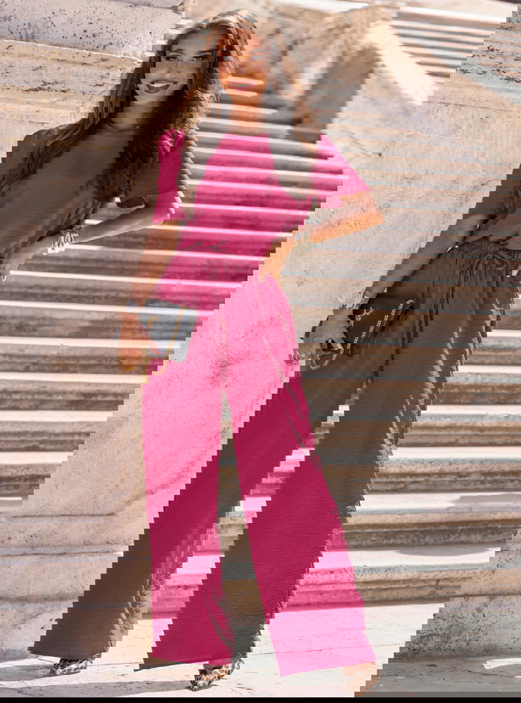 Komplet bluzka i szerokie spodnie...