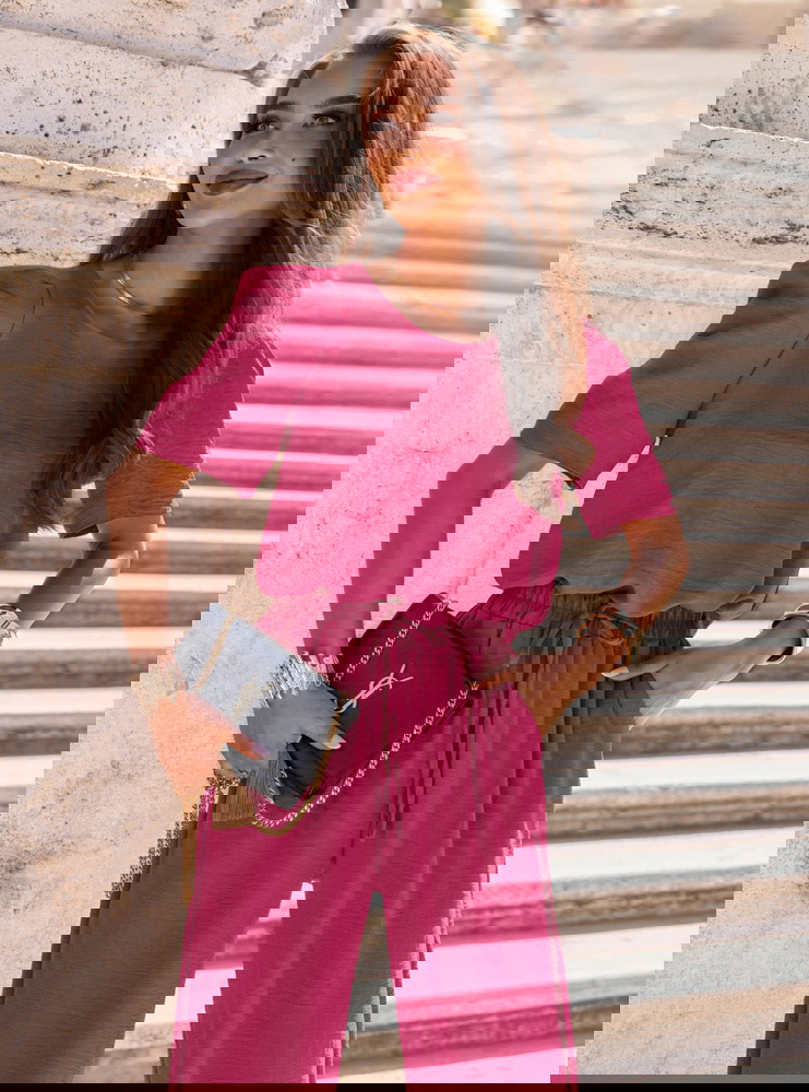 Komplet bluzka i szerokie spodnie...