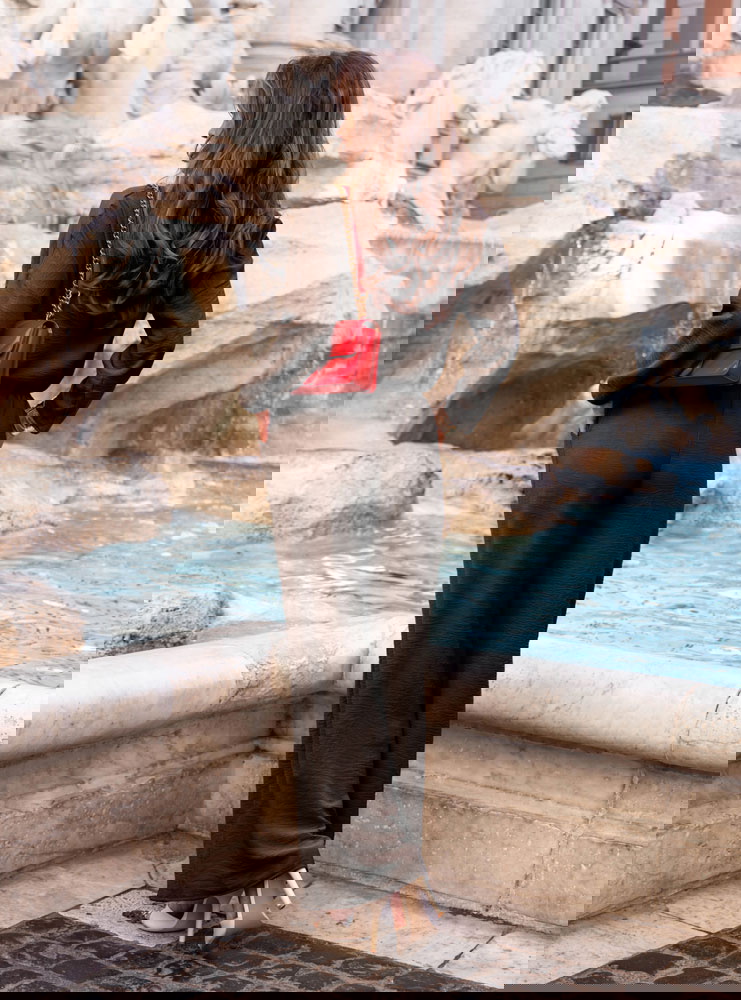 Czekoladowy komplet bluzka i spodnie...