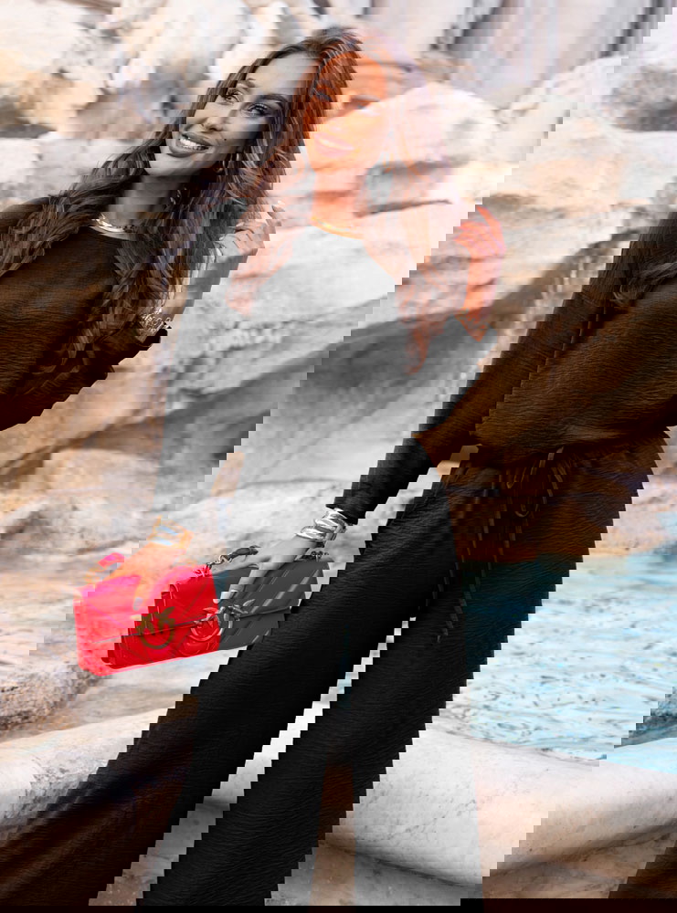 Czarny komplet bluzka i spodnie Aspazja