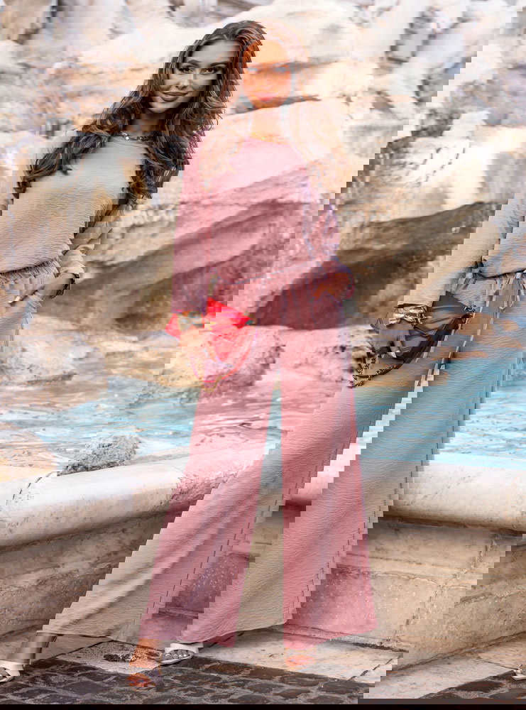 Komplet bluzka i spodnie Aspazja -...