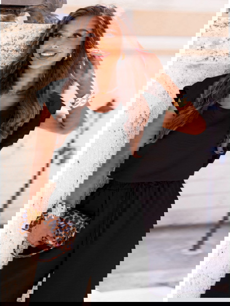 Czarny komplet bluzka z... 2