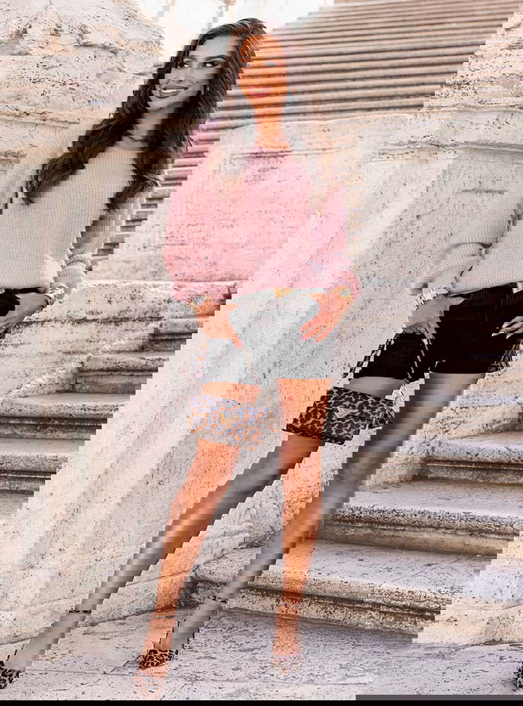 Sweter z wiązaniem na plecach Maenrie...