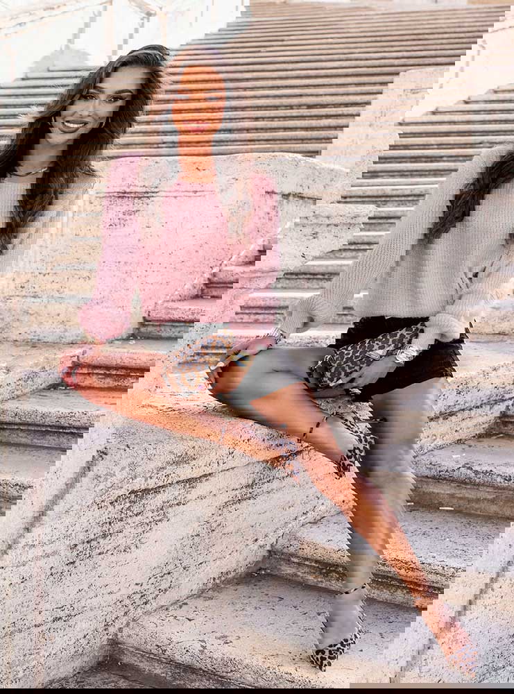 Sweter z wiązaniem na plecach Maenrie...