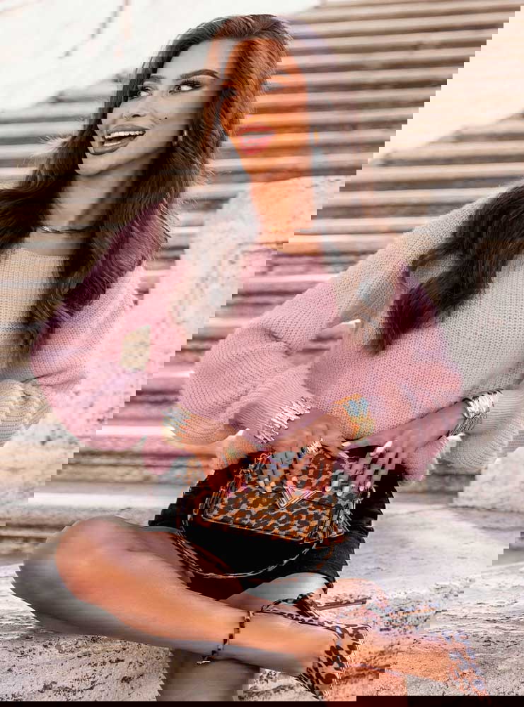 Sweter z wiązaniem na plecach Maenrie...