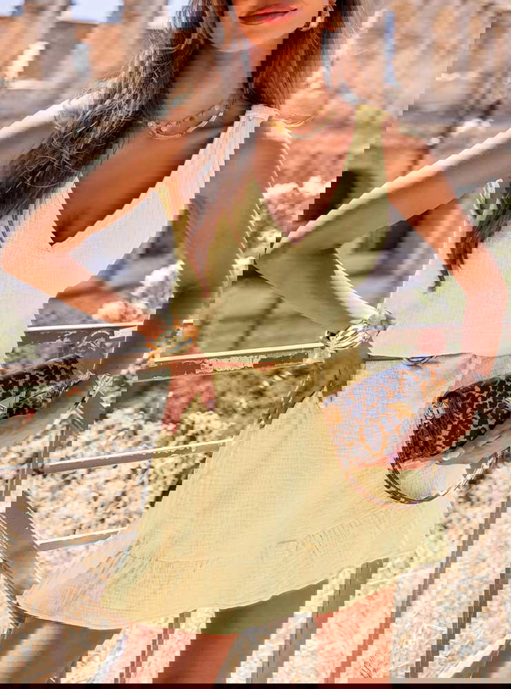 Muślinowa sukienka na ramiączkach...