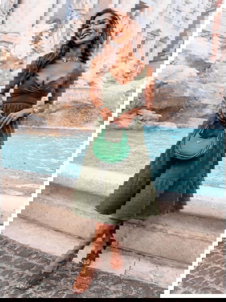 Muślinowa sukienka midi na... 2