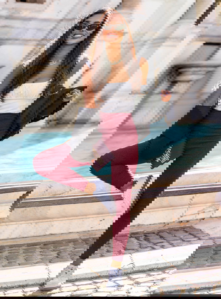 Bordowe prążkowane dopasowane...