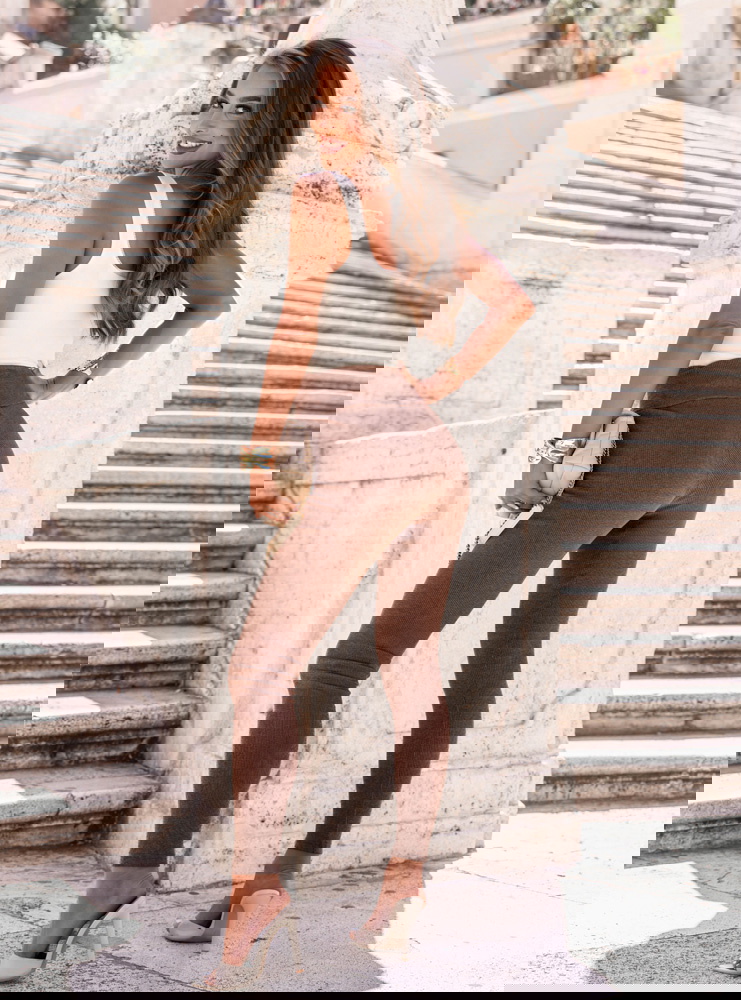 Prążkowane dopasowane legginsy Nillou...