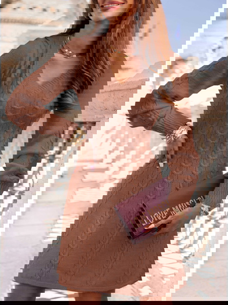 Sukienka swetrowa z długimi... 2