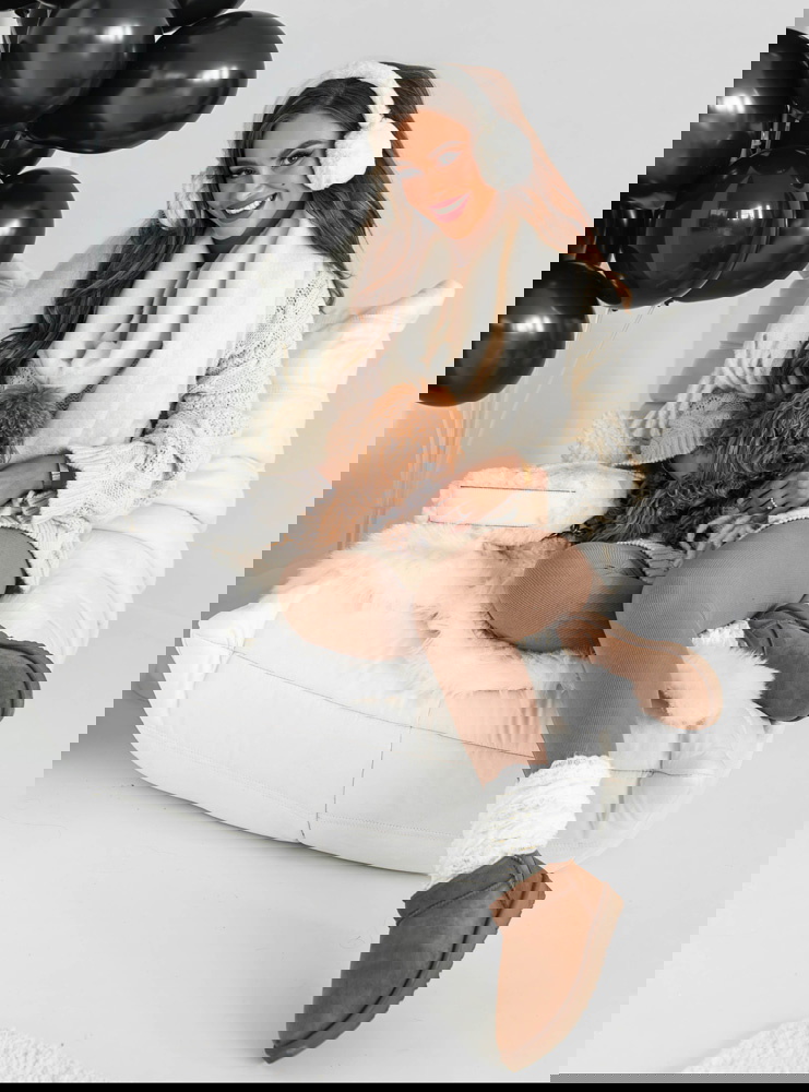 Prążkowane legginsy Stesha - mocha...