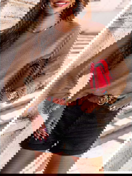 Sweter oversize z długimi... 2